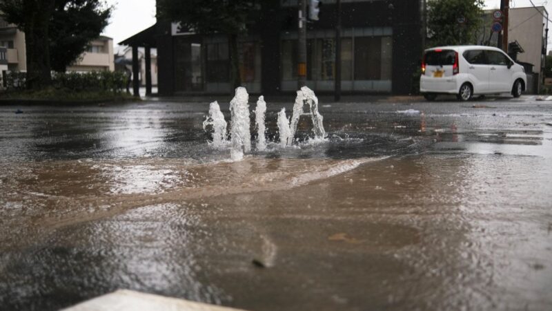 京都府で時速約90mmの大雨短時間の大雨情報を記録